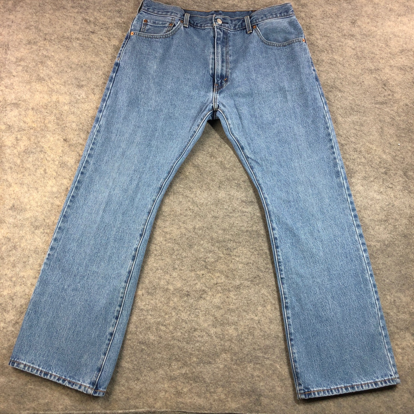 Levi Mens 36x32 Blue 517 Bootcut Denim Jeans